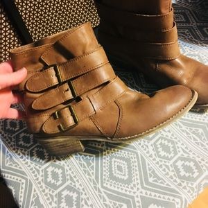 Cute tan booties